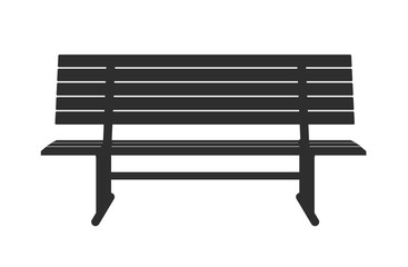 Bench icon isolated on white background. Park icon bench. Vector illustration in flat style