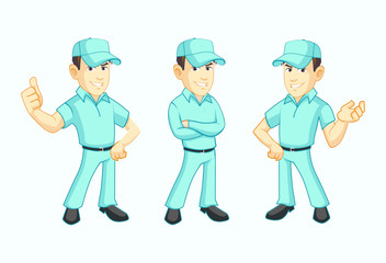 Man character mascot designs