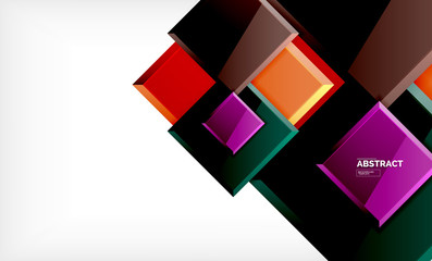 Square geometric background