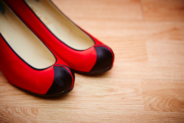 Korean traditional craft, shoes on flooring