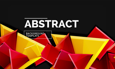 Squares and triangles geometrical background