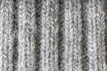 Light knitted texture closeup, visible yarn and fiber. The image is suitable as a background for various tasks.