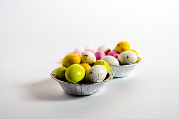 Colorful Ester eggs in a cup
