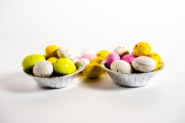 Colorful Ester eggs in a cup