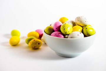 Colorful Ester eggs in a cup