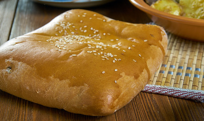 Caucasian  Ossetian Meat Pie