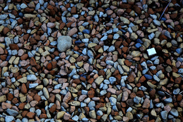 Sea colorful stones background