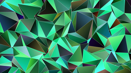 Obraz premium Abstract Low-Poly triangular modern background