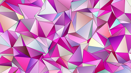 Fototapeta premium Abstract Low-Poly triangular modern background