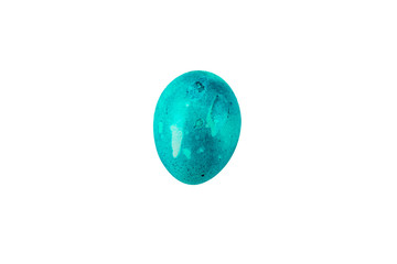Colorful handmade easter egg isolated on a white background