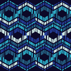 Obraz premium Ethnic boho seamless pattern. Patchwork texture. Weaving. Traditional ornament. Tribal pattern. Folk motif. Can be used for wallpaper, textile, invitation card, wrapping, web page background.