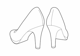 Shoes with back tails