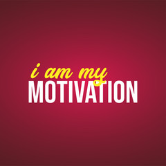 i am my motivation. Motivation quote with modern background vector