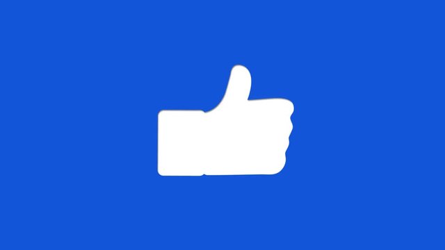 Social Media Like Icon Cut Out