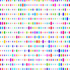 Colored  ovals on white background 