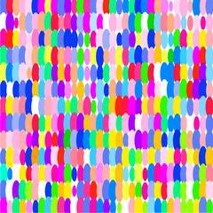 Colored  ovals on white background 