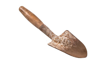 scoop for earth isolated on white background