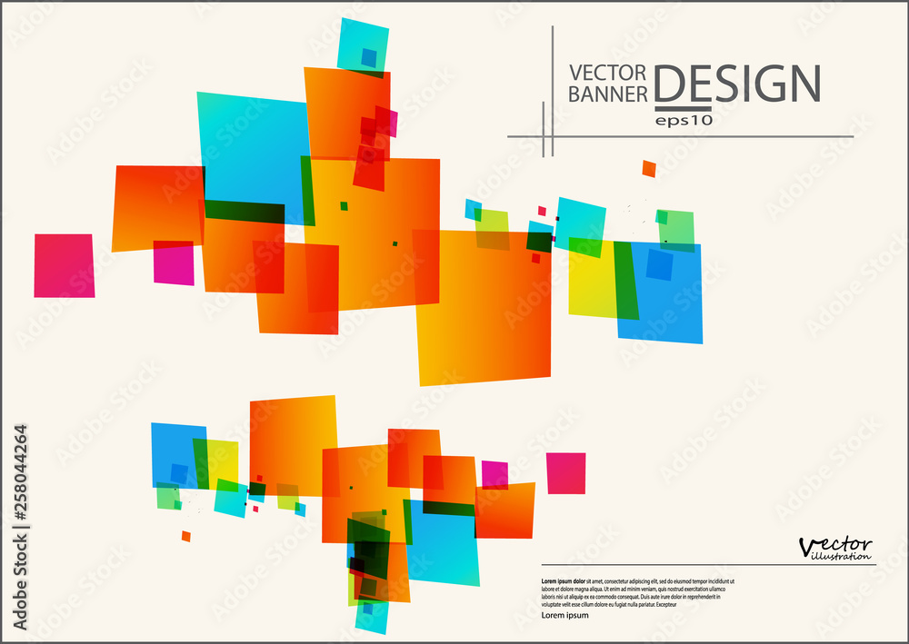 Fototapete abstract design templates. vector color design element.