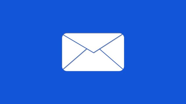 Social Media New Message Icon Cut Out