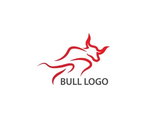 Bull horn logo vector