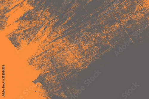 Grey Orange And Blue Paint Brush Strokes Background Wall Mural Wallpaper Murals Anna Davidovskaya