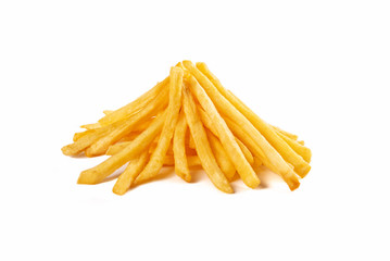 Potato fried isolated on white background