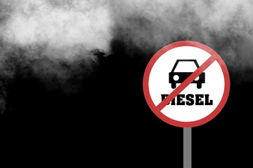 Diesel Verbot mit Textfreiraum