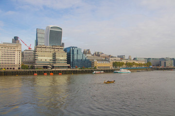 London Ufer Themse Stadtbild