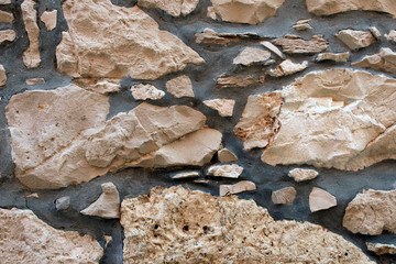 Stone wall background, close up