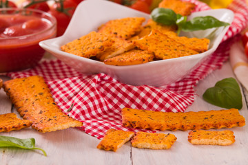 Tomato crackers.