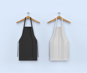 aprons, apron mockup, clean apron . 3d illustration