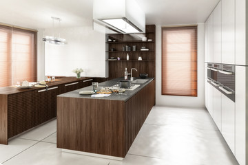 Contemporary Kitchen - 3d visualization