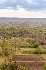 Fototapeta na wymiar Chocolate hills in the Philippines