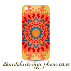 Design phone case. Phone cases are floral decorated. Vintage decorative elements. Ornamental background.