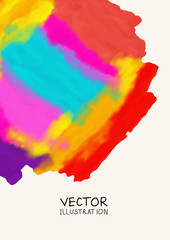 Obraz premium Bright watercolor stains