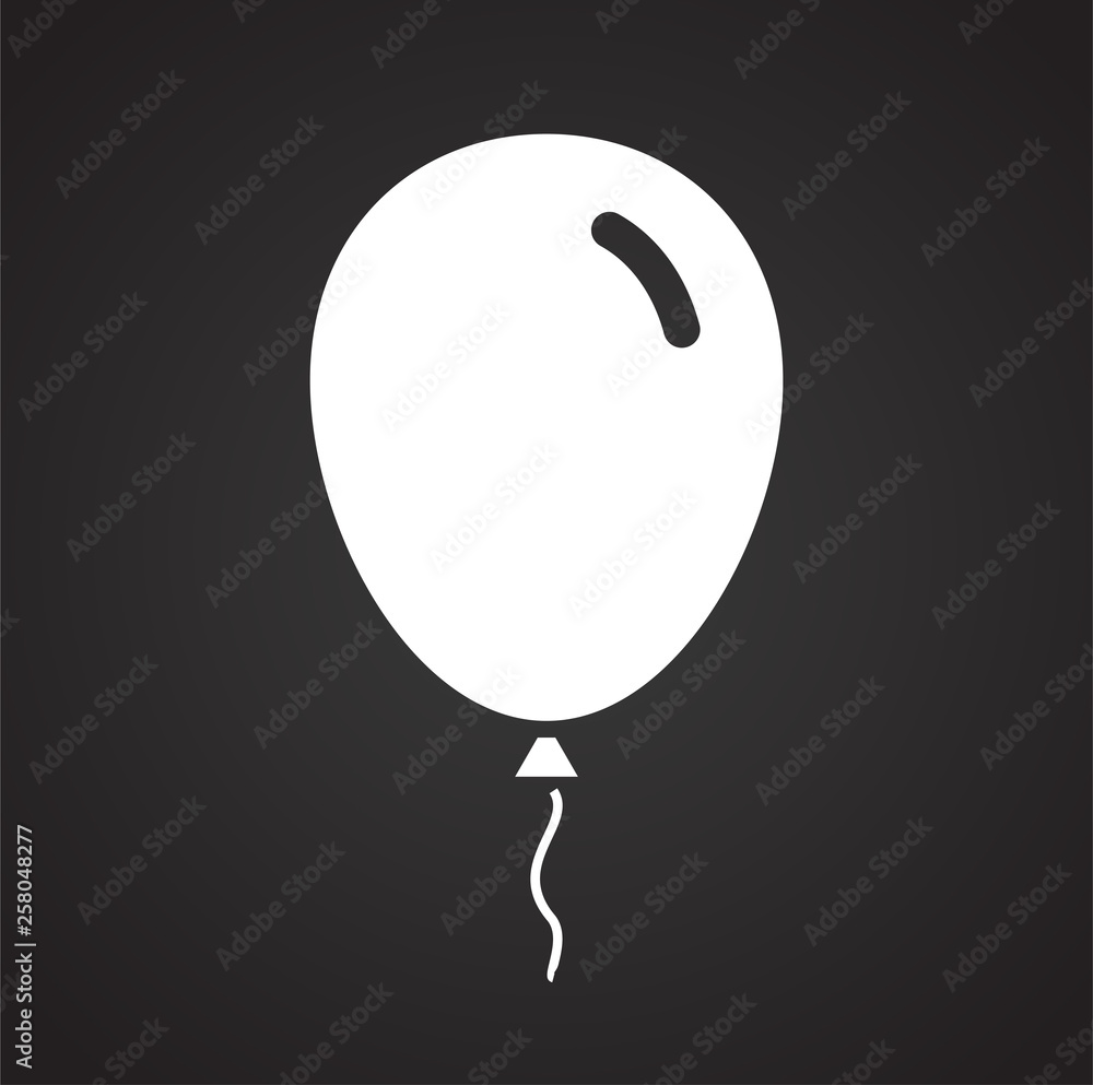 Poster ballon icon on background for graphic and web design. simple vector sign. internet concept symbol fo