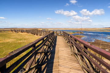 Narwiański Park Narodowy. Kładka Waniewo. Rzeka Narew © podlaski49