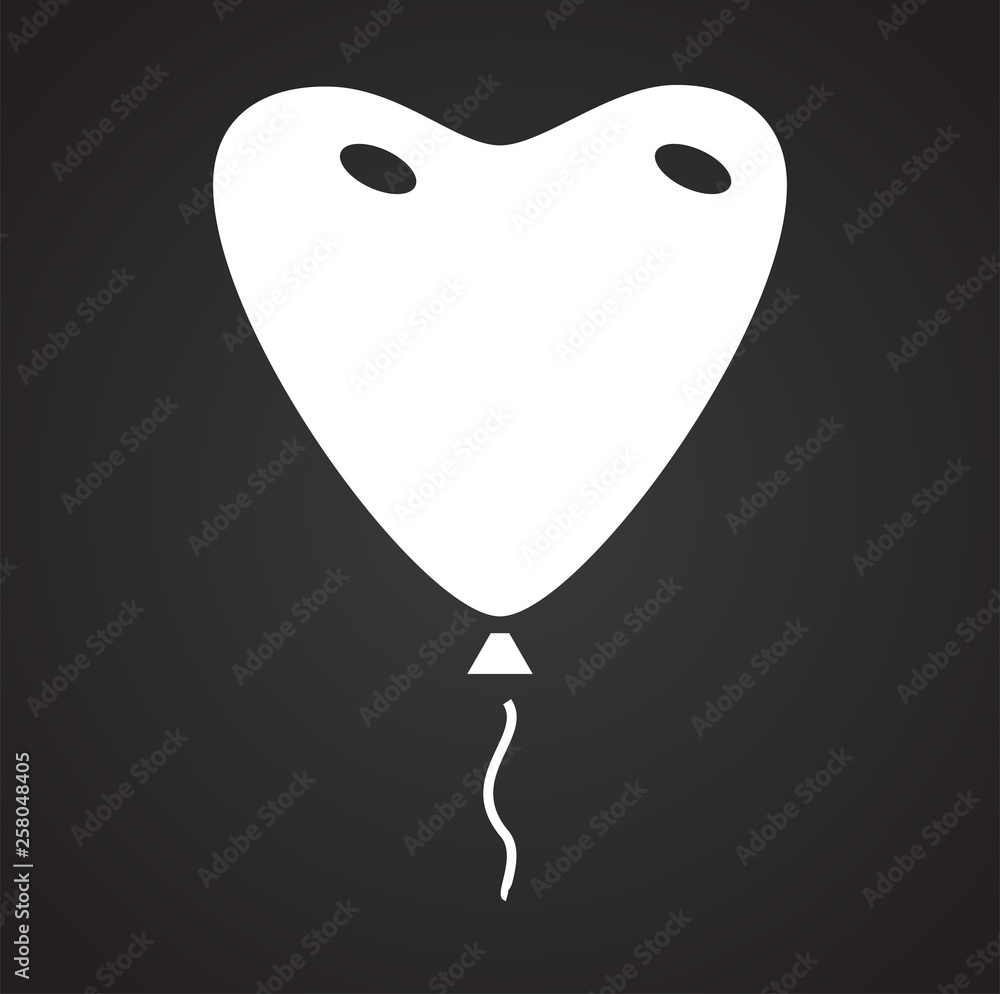 Poster ballon icon on background for graphic and web design. simple vector sign. internet concept symbol fo
