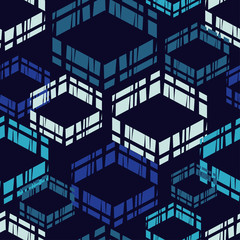 Ethnic boho seamless pattern. Patchwork texture. Weaving. Traditional ornament. Tribal pattern. Folk motif. Can be used for wallpaper, textile, invitation card, wrapping, web page background.