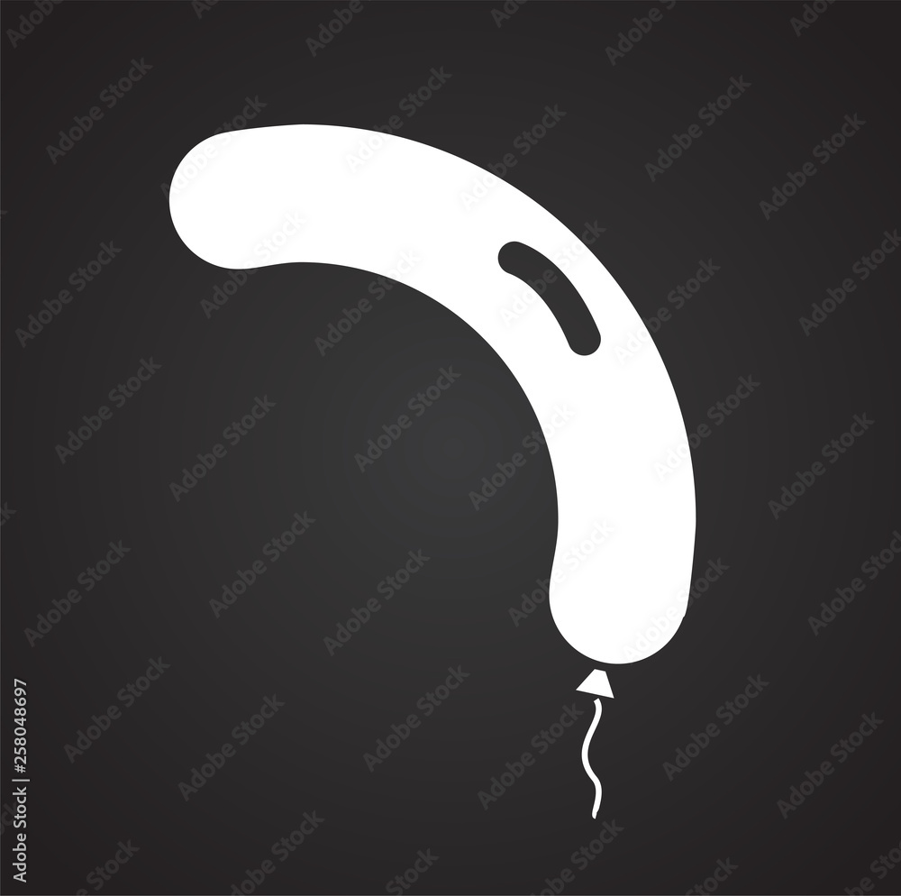 Poster ballon icon on background for graphic and web design. simple vector sign. internet concept symbol fo
