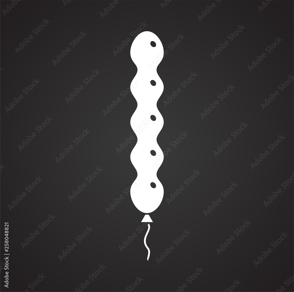 Poster ballon icon on background for graphic and web design. simple vector sign. internet concept symbol fo