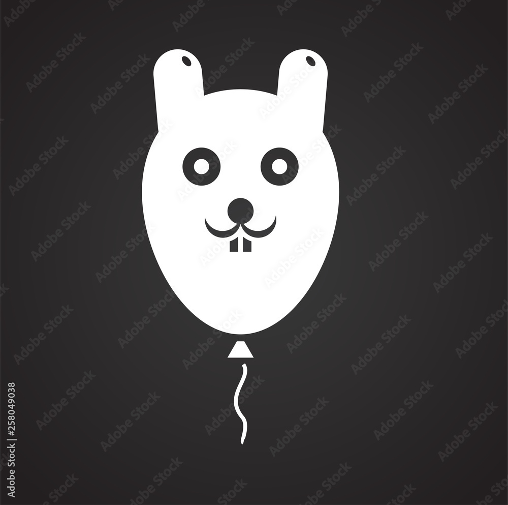 Poster ballon icon on background for graphic and web design. simple vector sign. internet concept symbol fo