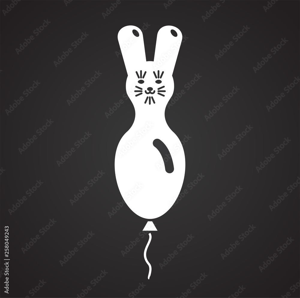 Poster ballon icon on background for graphic and web design. simple vector sign. internet concept symbol fo