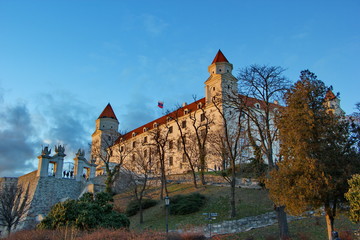 old castle in sunset time, Bratislava, Slovakia
