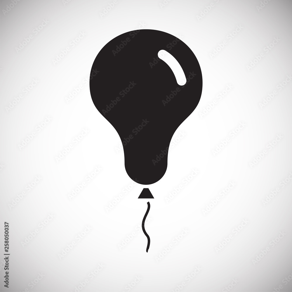 Poster ballon icon on background for graphic and web design. simple vector sign. internet concept symbol fo