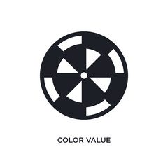 Obraz premium color value isolated icon. simple element illustration from technology concept icons. color value editable logo sign symbol design on white background. can be use for web and mobile
