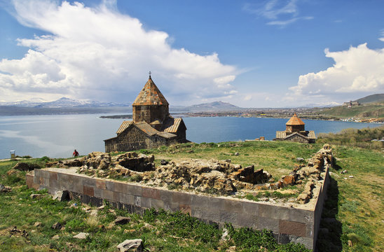 sevan lake Sevanavank monastery,  Armenia, Caucasus