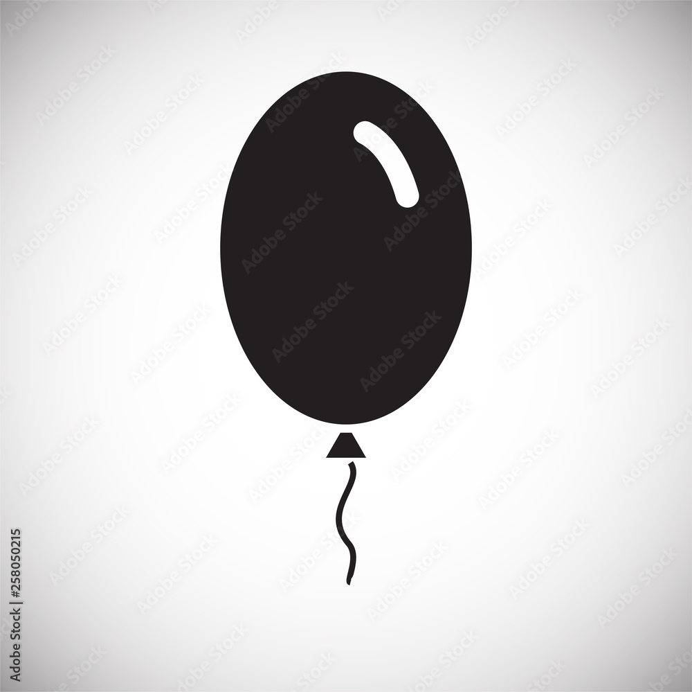 Poster ballon icon on background for graphic and web design. simple vector sign. internet concept symbol fo