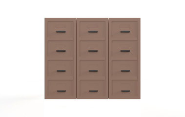 Office filing cabinets. 3d illustration