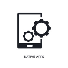 native apps isolated icon. simple element illustration from technology concept icons. native apps editable logo sign symbol design on white background. can be use for web and mobile